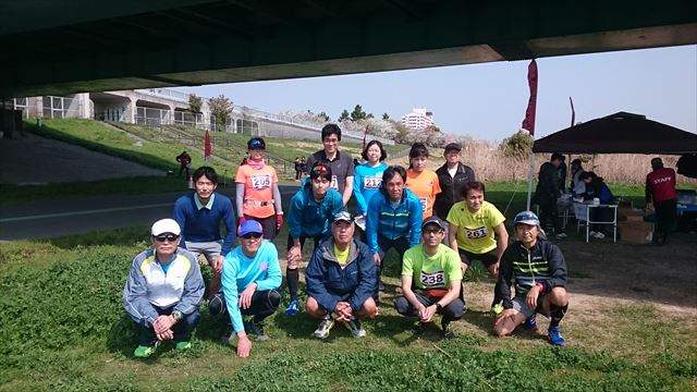 2018年4月1日　第6回スポーツメイトラン江戸川区東大島荒川河川敷マラソン大会