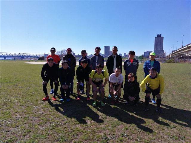 2019年3月24日　第1回スポーツメイトラン足立区北千住荒川河川敷マラソン大会