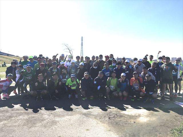 2020年3月15日　第22回スポーツメイトラン葛飾区荒川河川敷堀切橋マラソン大会
