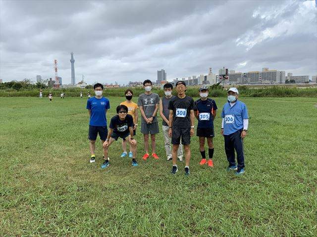 2020年9月6日　第25回スポーツメイトラン葛飾区荒川河川敷堀切橋マラソン大会