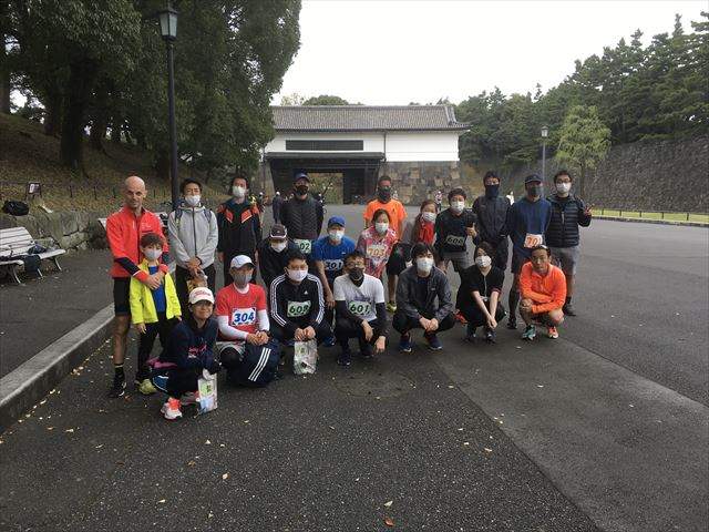 2020年11月1日　第110回スポーツメイトラン皇居マラソン