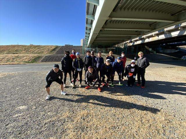 2021年1月10日　第10回スポーツメイトラン足立区北千住荒川河川敷マラソン大会