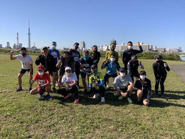 2021年10月24日　第35回スポーツメイトラン葛飾区荒川河川敷堀切橋マラソン大会