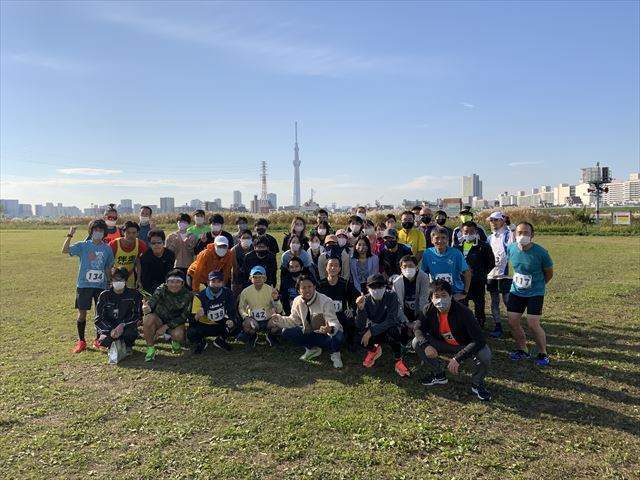 2021年11月14日　第36回スポーツメイトラン葛飾区荒川河川敷堀切橋マラソン大会